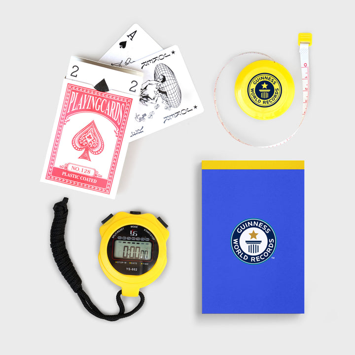 Guinness World Records Playing Cards Set, Stopwatch and Scorepad Additional 2