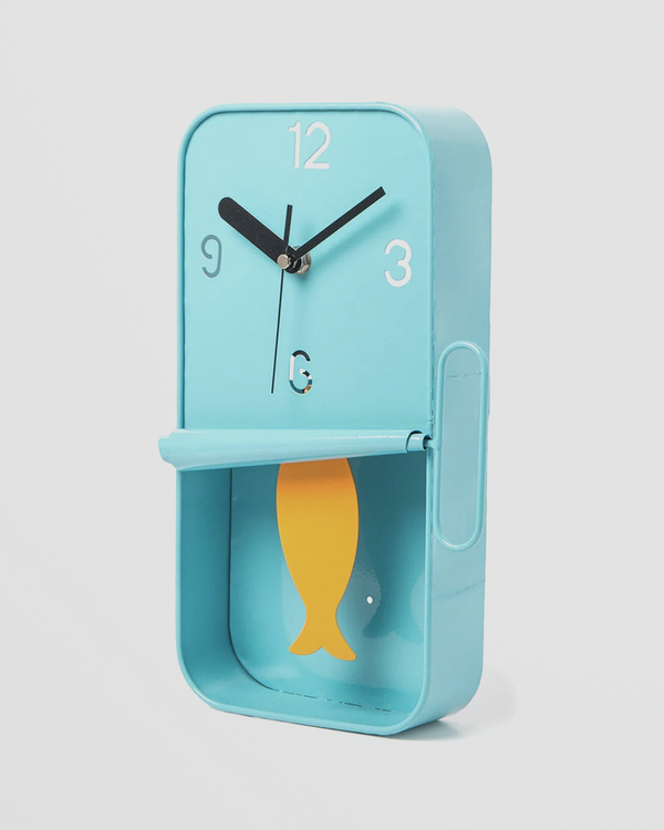 Sardine Tin Wall Clock - Blue