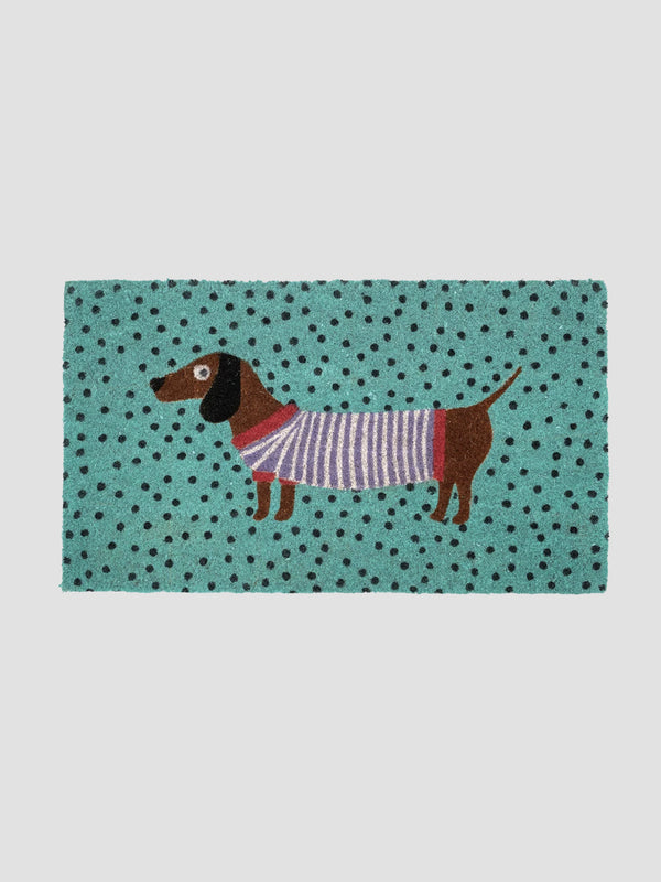 Sausage Dog Doormat - Quirky Coir Mat with Dachshund Design