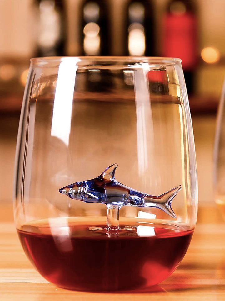 Glass Shark Wine Glass. A Fin-tastic Twist on Your Tipple Additional 4