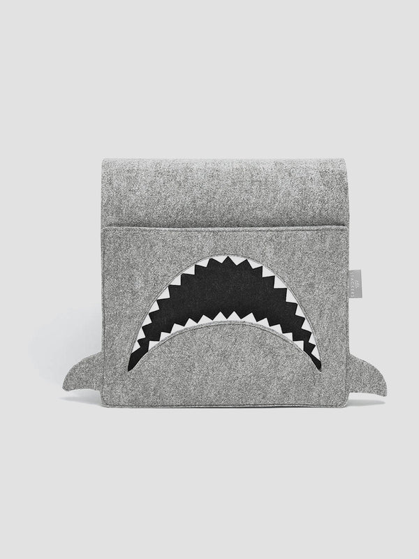 Shark Bedside Storage Pocket - Mark the Shark Felt Organiser