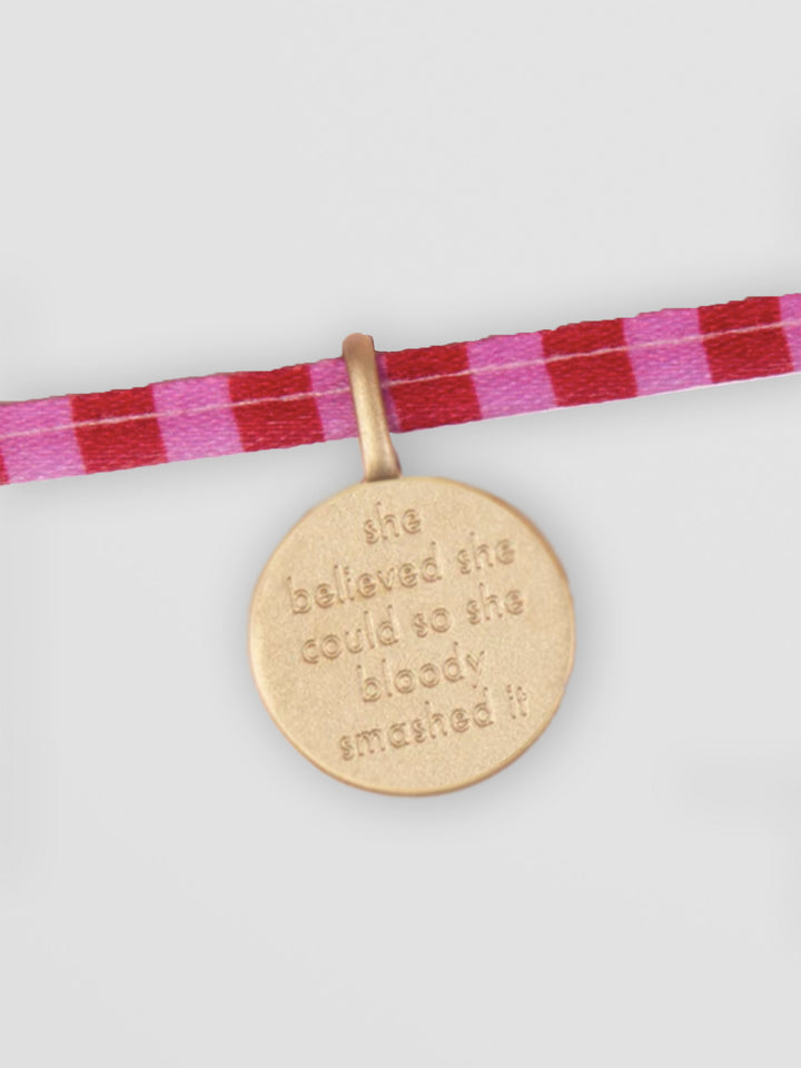 She Believed She Could So She Bloody Smashed It Charm Tie Bracelet Additional 3