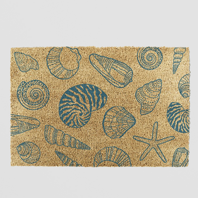 Shells Doormat 60 x 40cm. Coastal charm with a cheeky twist