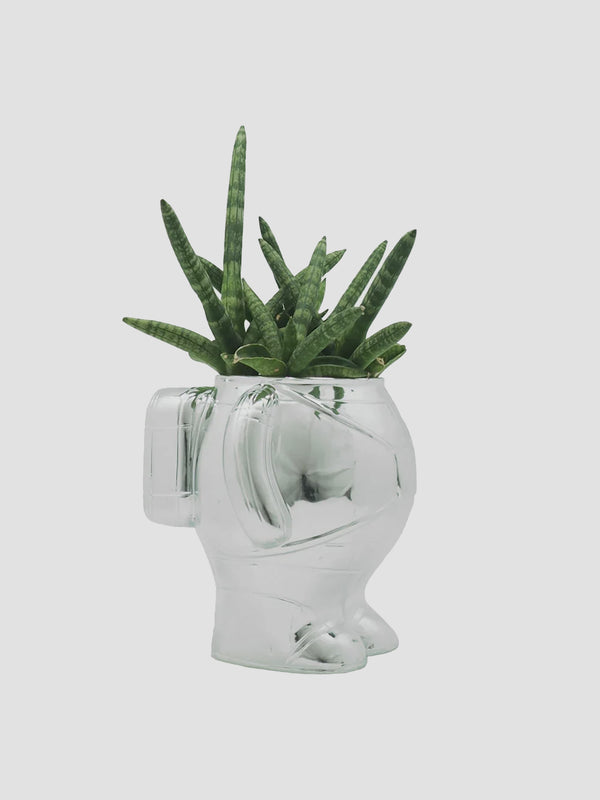 Silver Astronaut Planter (3 Sizes Available) [D]