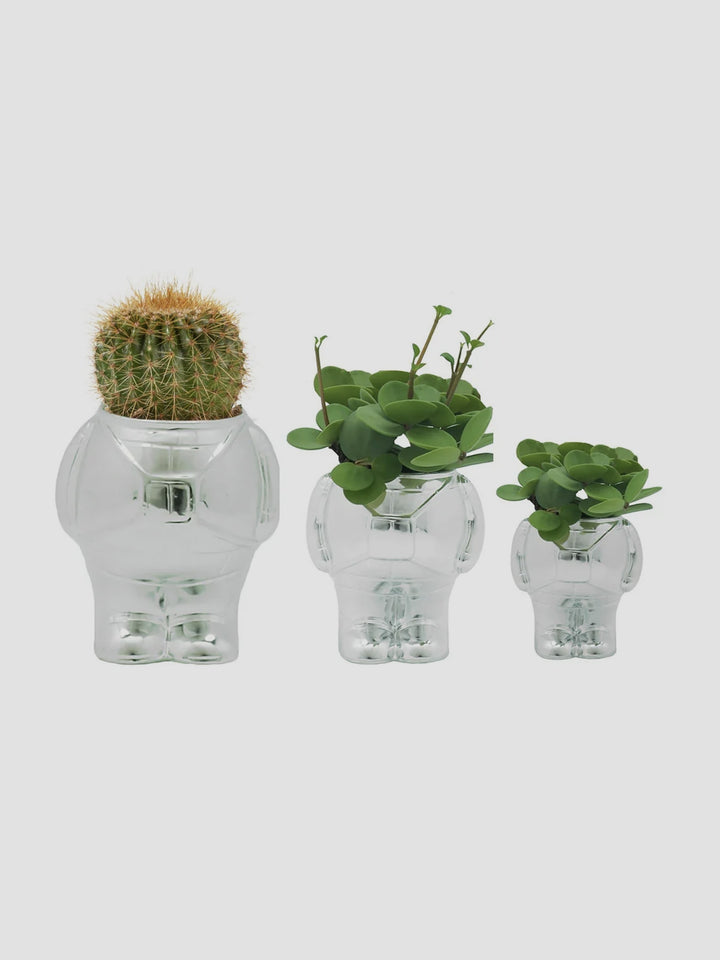 Silver Astronaut Planter (3 Sizes Available) [D] Additional 2