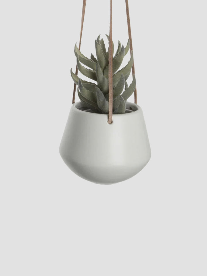 Skittle Small Hanging Plant Pot - White [D] Additional 2