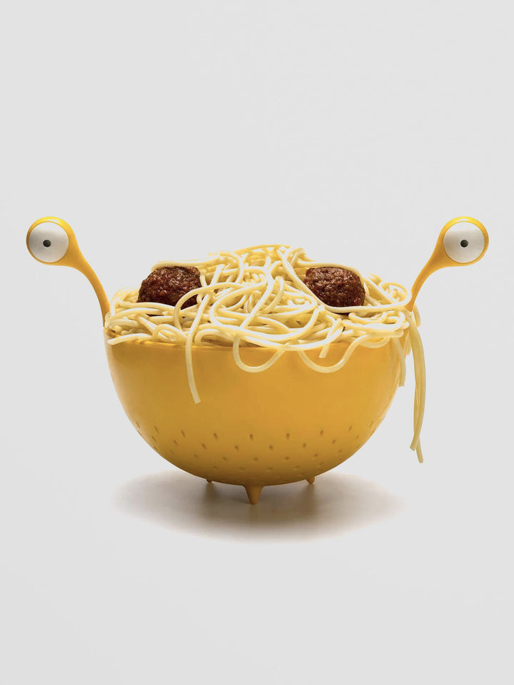 Spaghetti Monster Drainer – Quirky Kitchen Colander – Red Candy