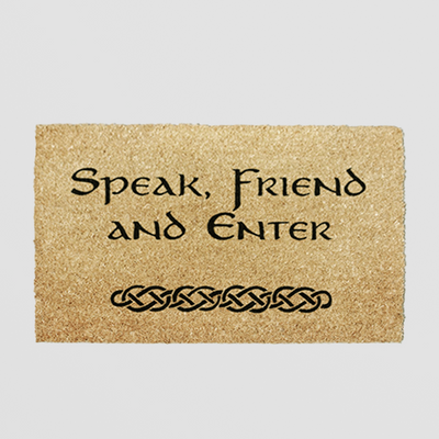 Speak Friend and Enter Doormat – 60 x 40cm for Tolkien Fans