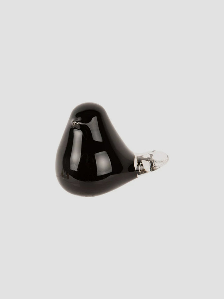 Statue Fat Bird Glass Medium - Black Additional 1