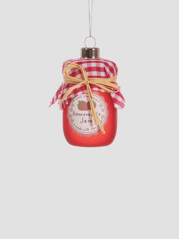 Strawberry Jam Jar Bauble