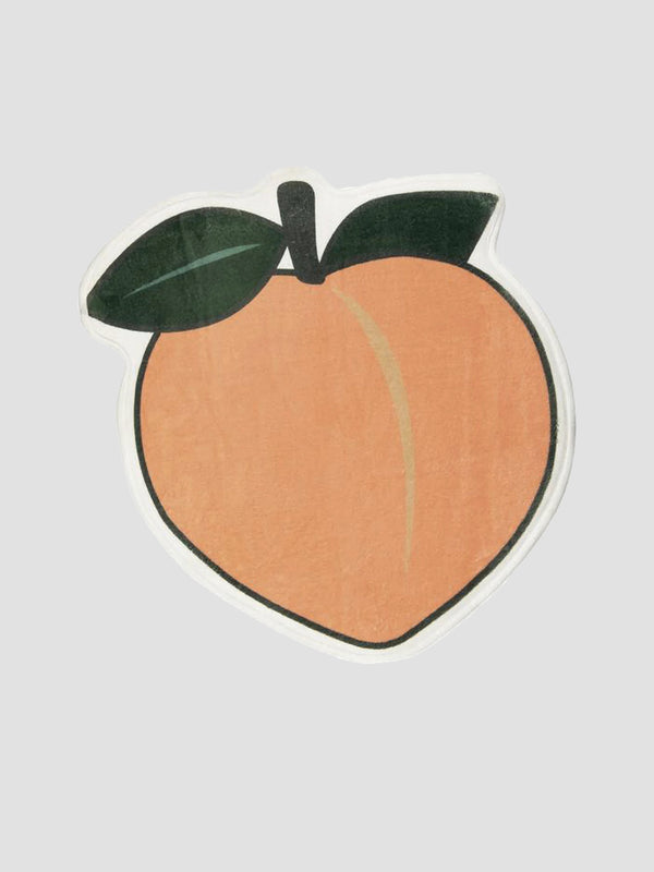 Peachy Bath Mat - Quirky Non-Slip Bathroom Rug in Peach Shape