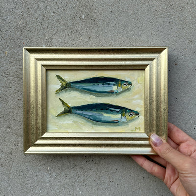 Oil Painting - Sardines in a Frame of Fame for Every room