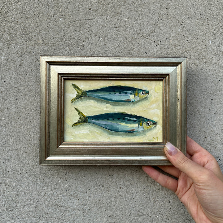 Oil Painting - Sardines in a Frame of Fame for Every room Additional 2