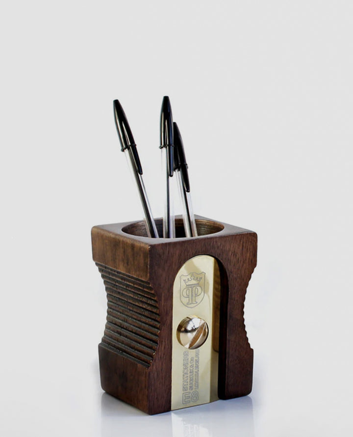 Sharpener Desk Tidy - Dark Wood Additional 2