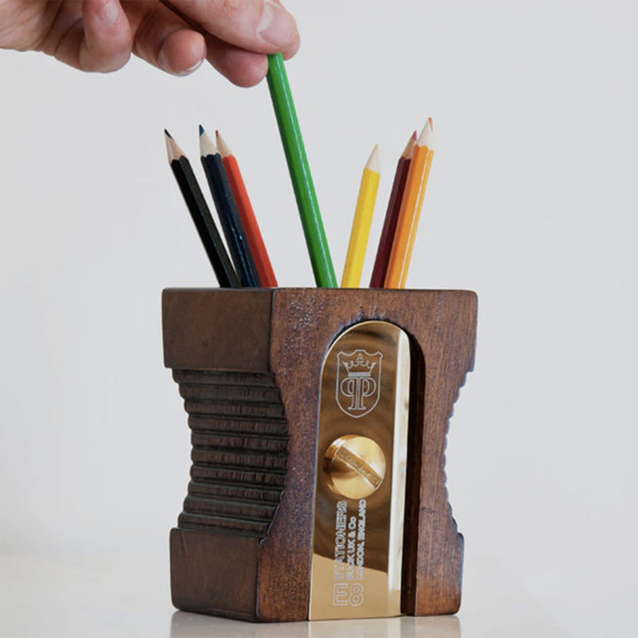 Sharpener Desk Tidy - Dark Wood Additional 1