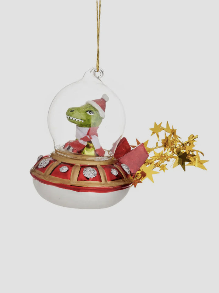 T-Rex in a UFO Bauble Additional 1