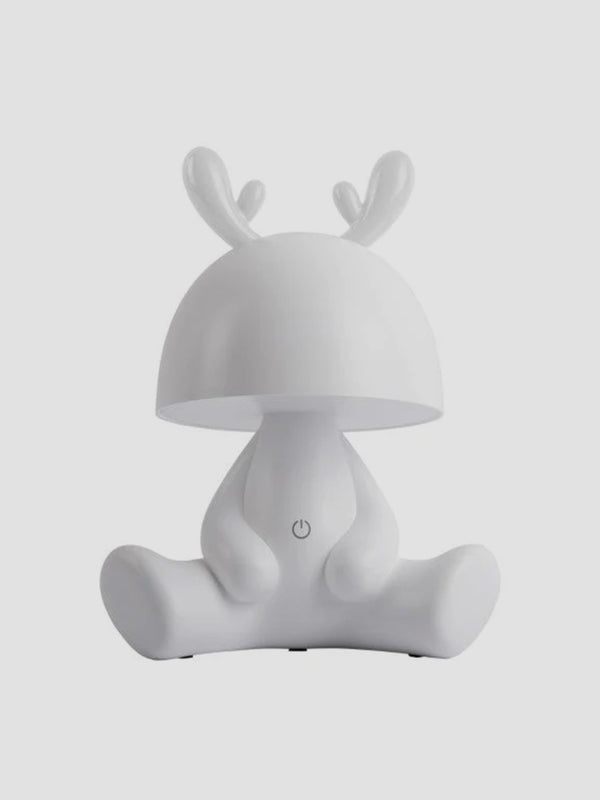 Table Lamp Deer - White