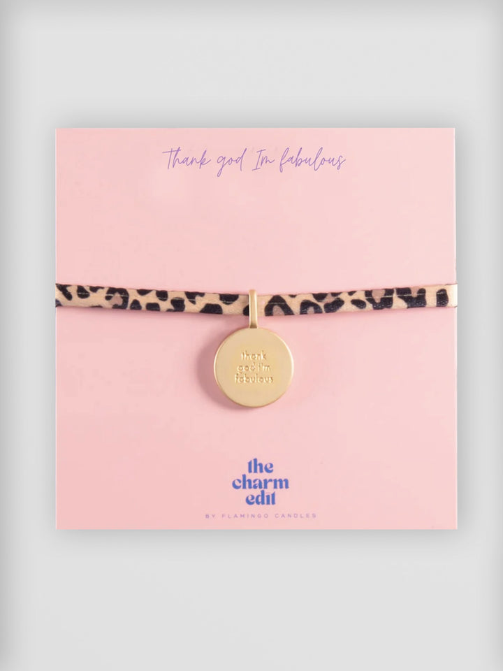 Thank God I'm Fabulous Charm Tie Bracelet Additional 1