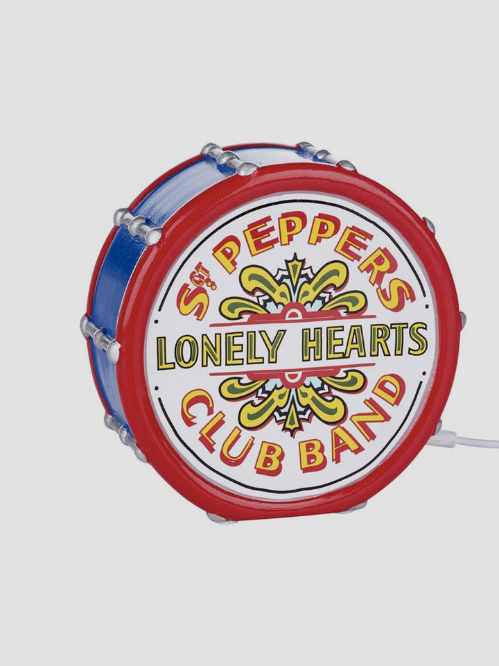 The Beatles Sgt Pepper Mini LED Lamp. Psychedelic Drum Light for Fans Additional 1