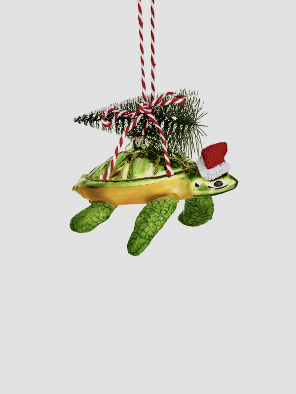 Turtle with Christmas Tree Bauble