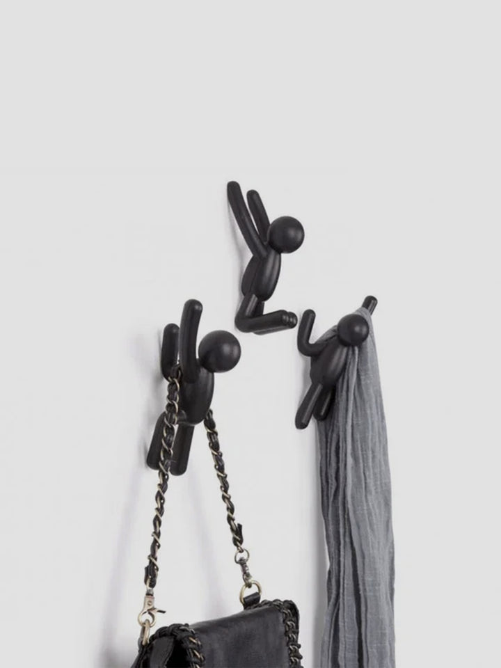 Umbra Buddy Wall Hooks in Black. Climbing Crew for Coats and Chaos Additional 2