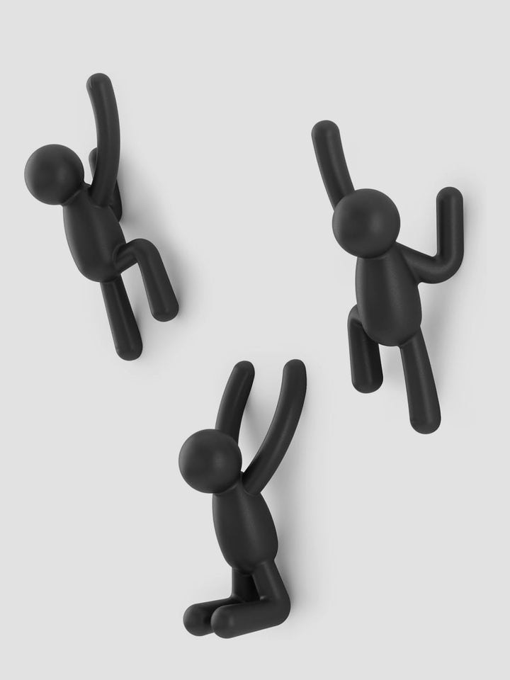 Umbra Buddy Wall Hooks in Black. Climbing Crew for Coats and Chaos Additional 3