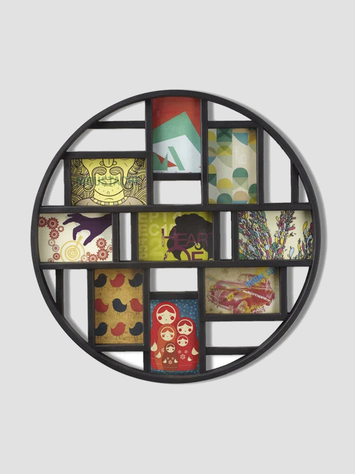 Umbra Luna Photo Frame Display. Round, Bold and Brilliantly Black Additional 1