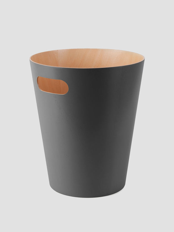 Umbra Woodrow Waste Bin - Charcoal