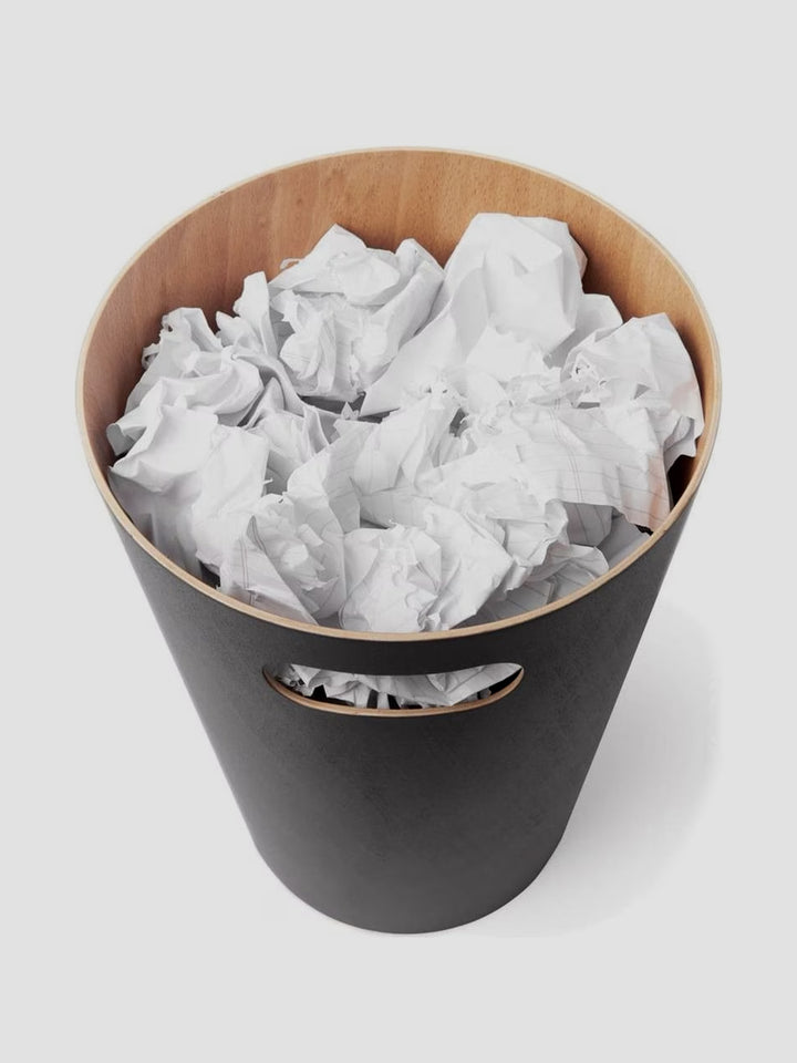 Umbra Woodrow Waste Bin - Charcoal Additional 2