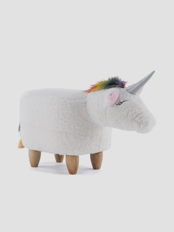Unicorn Footstool – Usain the Lounge Legend with Rainbow Tail