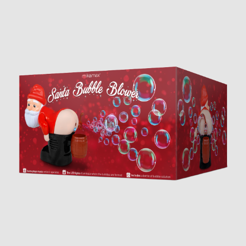 Santa Bubble Blower Decoration. Festive Fun with Floating Bubbles Additional 4