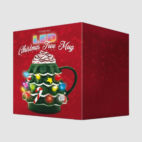 LED Christmas Tree Mug. Festive Sips with a Flash of Light Additional 3
