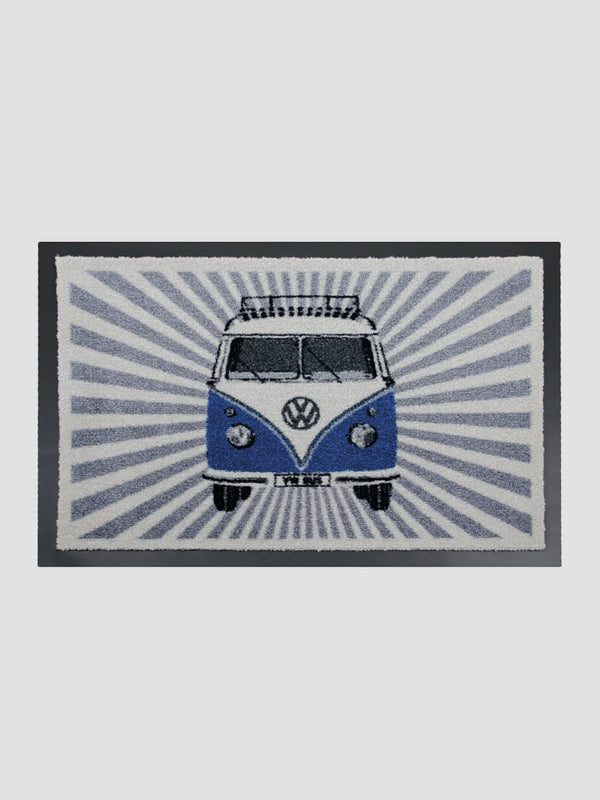 VW Campervan Doormat - Blue [D]