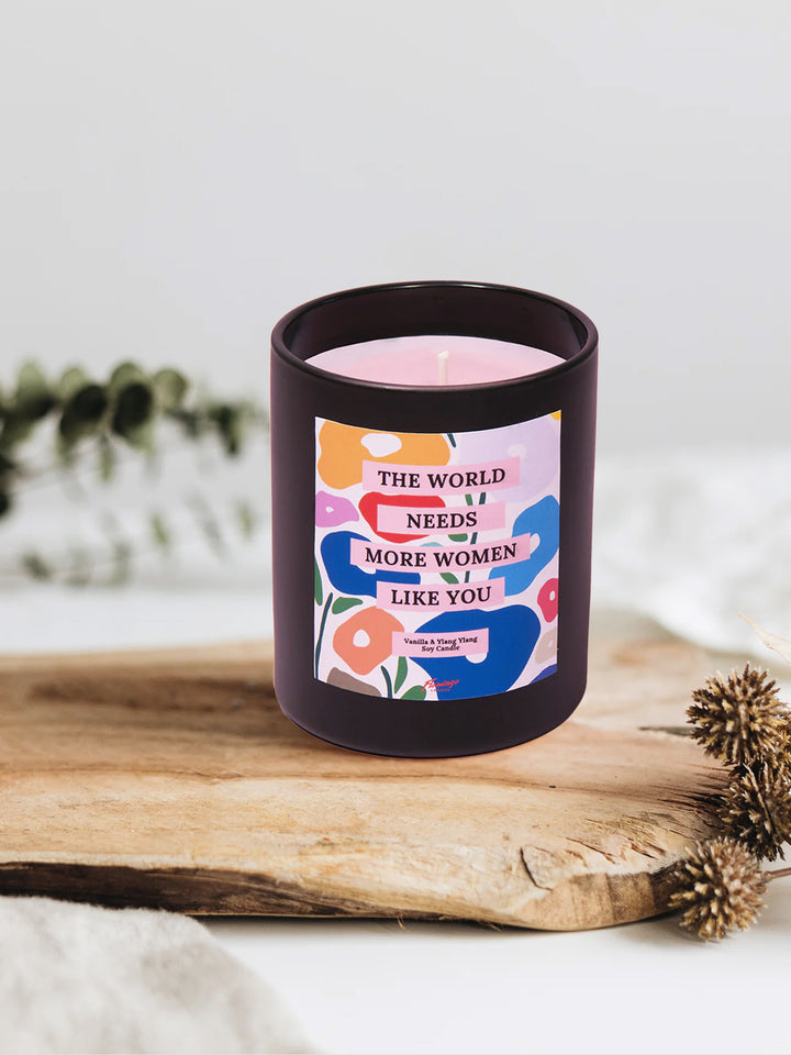 Vanilla & Ylang Ylang The World Needs More Women Like You Jar Candle Additional 2