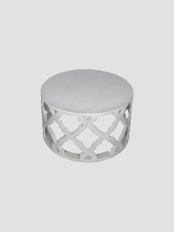 Vega Mango Wood Coffee Table - White