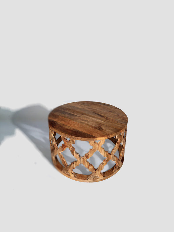 Vega Mango Wood Coffee Table - Dark Brown
