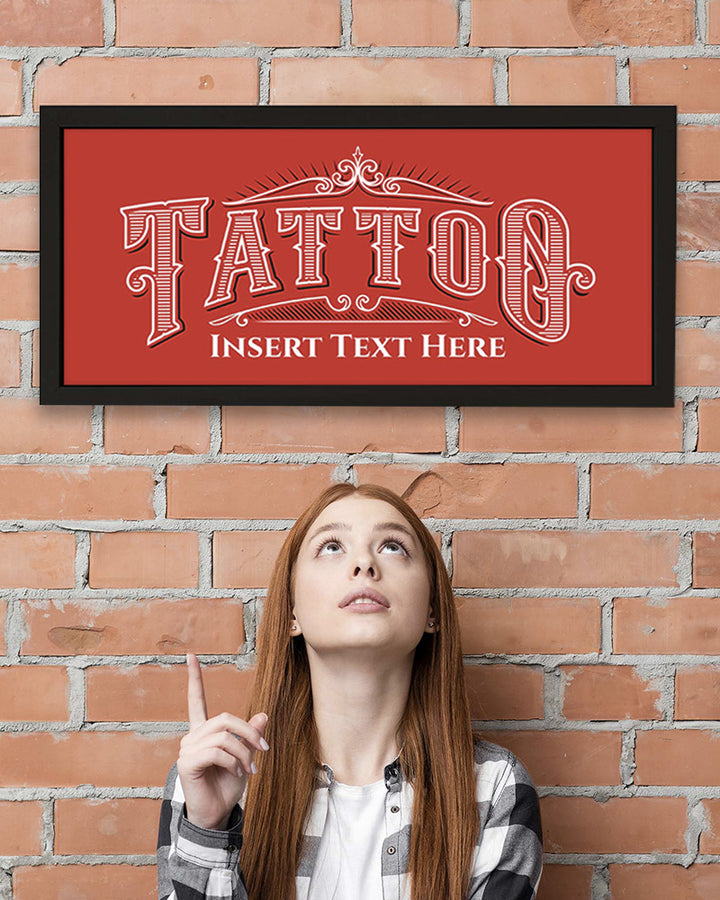 Personalised Tattoo Parlour Sign. Framed Wall Art with Attitude Additional 3