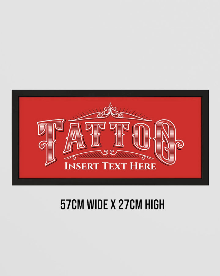 Personalised Tattoo Parlour Sign. Framed Wall Art with Attitude Additional 5