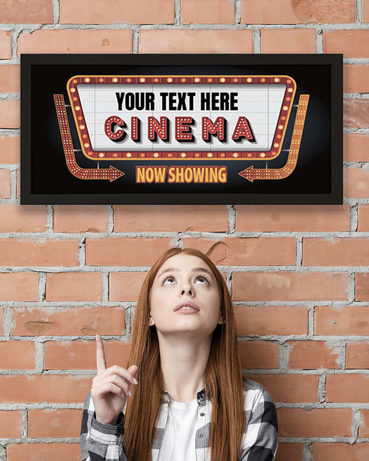 Personalised Wall Art Print - Home Cinema Now Showing Sign Additional 3