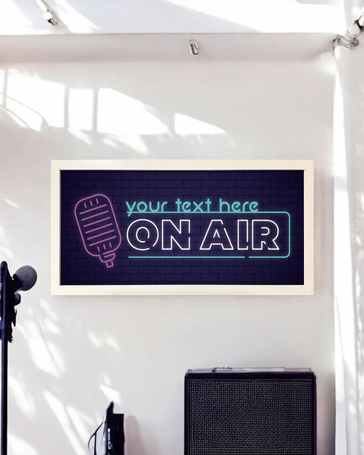 Personalised Wall Art Print - On Air Studio Sign for Creators Additional 4