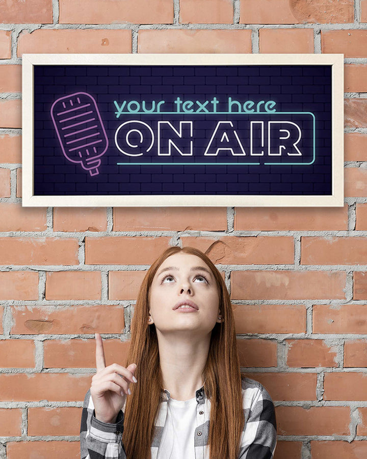 Personalised Wall Art Print - On Air Studio Sign for Creators Additional 3
