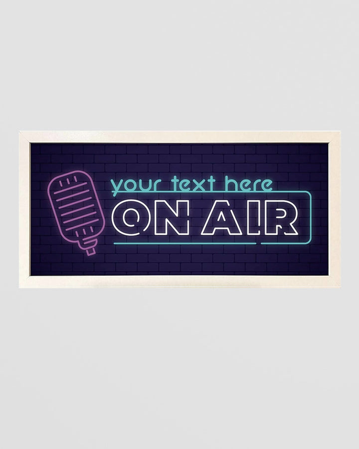 Personalised Wall Art Print - On Air Studio Sign for Creators Additional 1