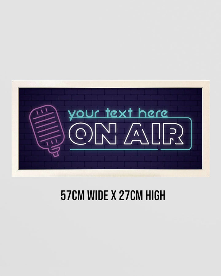 Personalised Wall Art Print - On Air Studio Sign for Creators Additional 5