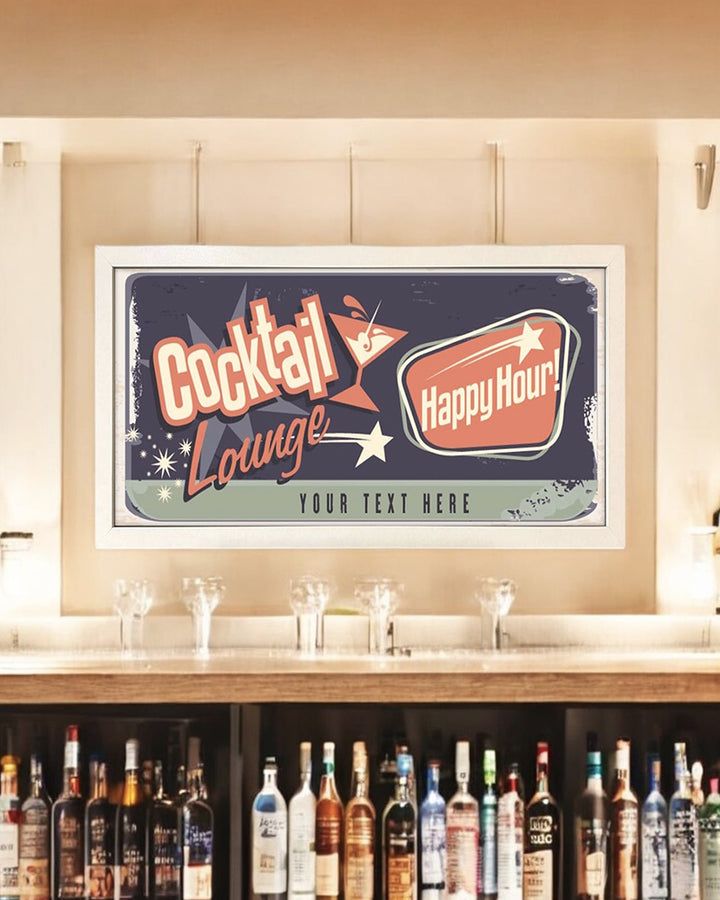 Personalised Cocktail Lounge Wall Art. Framed Print for Home Bars Additional 4