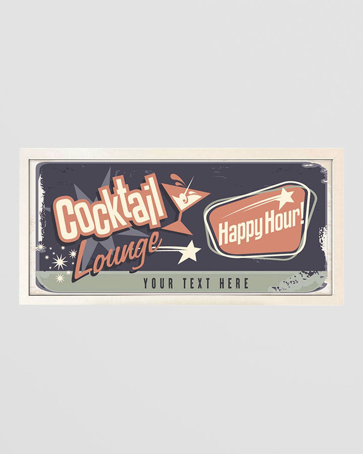 Personalised Cocktail Lounge Wall Art. Framed Print for Home Bars Additional 1