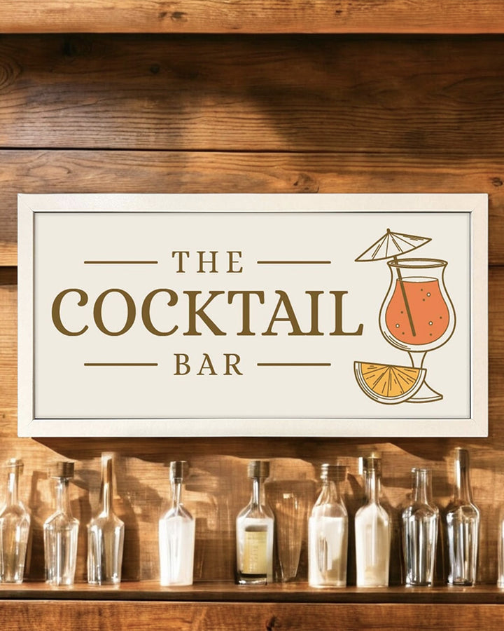Personalised Cocktail Bar Wall Art. Framed Print for Home Bars Additional 4
