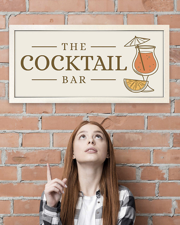 Framed Cocktail Bar Wall Art Print. Vintage Mixology Style Additional 3