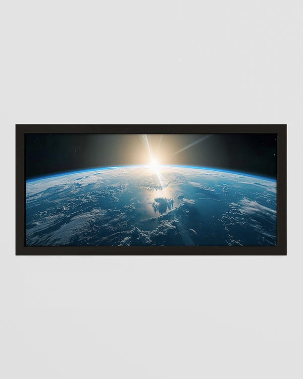 Framed Wall Art Print - Earth from Space, Cosmic Cool for Your Walls