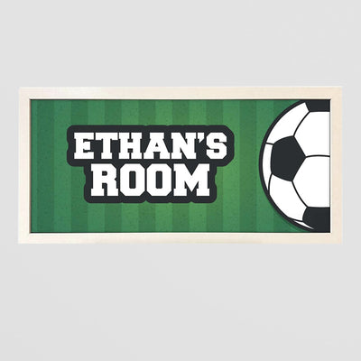 Personalised Football Wall Art Print. Framed Gift for Sports Fans