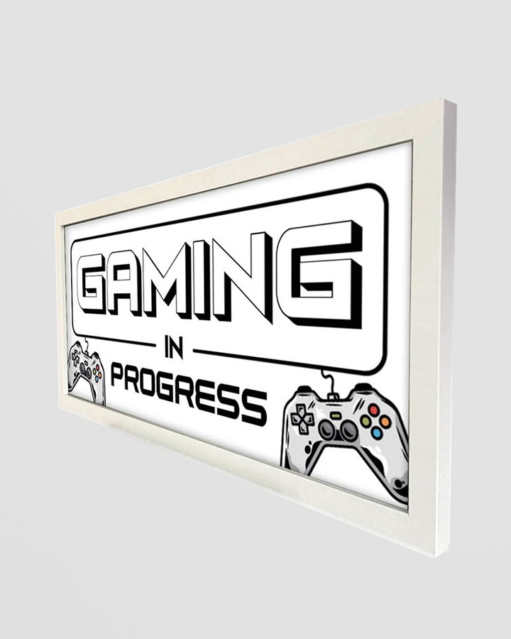Framed Wall Art Print – Kids Gaming In Progress Sign for Playrooms Additional 2